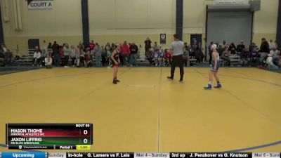 65 10U Cons. Semi - Jaxon Liffrig, MN Elite Wrestling vs Mason Thome, Immortal Athletics WC