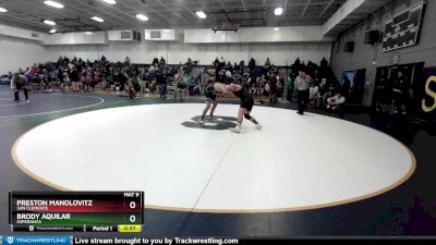 220 lbs Cons. Round 2 - Brody Aquilar, Esperanza vs Preston Manolovitz, San Clemente