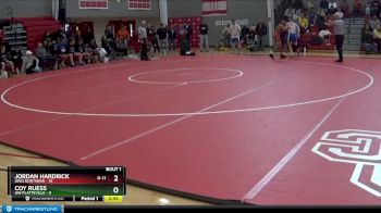 165 lbs Finals (2 Team) - Coy Ruess, UW Platteville vs Jordan Hardrick, Ohio Northern