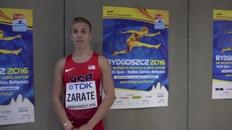 Diego Zarate on navigating 1500m prelim