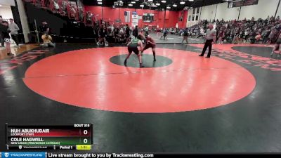 190 lbs Cons. Round 1 - Nuh Abukhudair, LOCKPORT (Twp) vs Cole Hagwell, New Lenox (PROVIDENCE CATHOLIC)