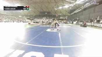 Girls 3A 140 lbs Cons. Round 1 - Allison Manning, Highline (Girls) vs Alissa Avalos, Sageview (Girls)