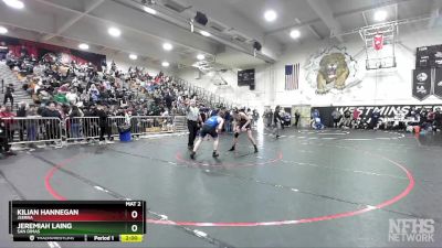 144 lbs Champ. Round 2 - Jeremiah Laing, San Dimas vs Kilian Hannegan, JSerra