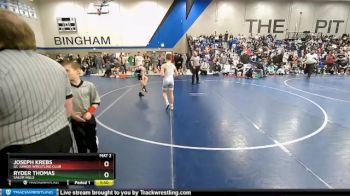 100 lbs Cons. Round 3 - Ryder Thomas, Salem Hills vs Joseph Krebs, GC Junior Wrestling Club