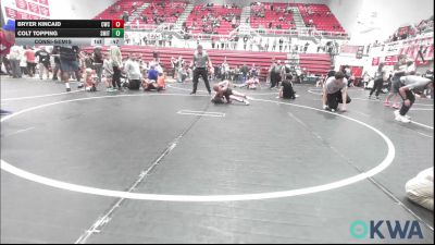 75 lbs Consolation - Bryer Kincaid, Cowboy Wrestling Club vs Colt Topping, Smith Wrestling Academy