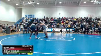 190 lbs 3rd Place Match - Jamar James, Lewisburg vs Thomas Seglio, Jr., St. Patrick`s High School