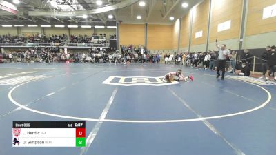 106 lbs Consi Of 8 #1 - Landon Herdic, Norwich Free Academy vs Dominic Simpson, Belfast High School