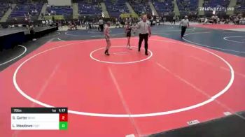78 lbs Rr Rnd 2 - Simon Carter, Bear Cave WC vs Lex Meadows, Fort Lupton Weestling