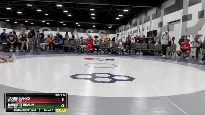 90 lbs Round 4 - Barrett Braun, Team 922 vs James Danko, Dynasty