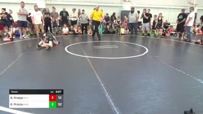 85 lbs Pools - Asher Knapp, 84 Athletes (VA) vs Kaiden Procia, Mineral Wells Bulldawgs