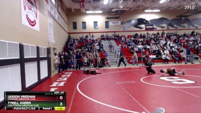 67 lbs Champ. Round 1 - Jaxson Vreeman, Cashmere Wrestling Club vs Tyrell Harris, Lake Stevens Wrestling Club