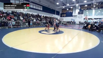 135 lbs Cons. Round 2 - Jolene Aguilar, Santa Ana Valley vs Maleah Hale, Vista Murrieta