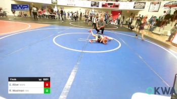 49 lbs Final - Gracelyn Alber, Barnsdall Youth Wrestling vs Rhett Woolman, Tiger Trained Wrestling