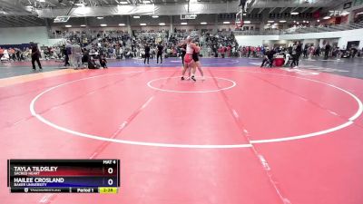 145 lbs Champ. Round 1 - Hailee Crosland, Baker University vs Tayla Tildsley, Sacred Heart