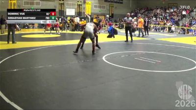 142 lbs Champ. Round 1 - Sebastian Martinez, Pomolita Middle School vs Dominic Vue, Rio Linda Prep