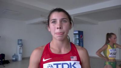 Christina Aragon after qualifying for World U20 final
