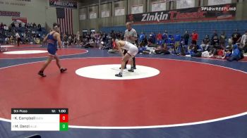 152 lbs 5th Place - Kannon Campbell, Buchanan vs Mario Danzi, Allen