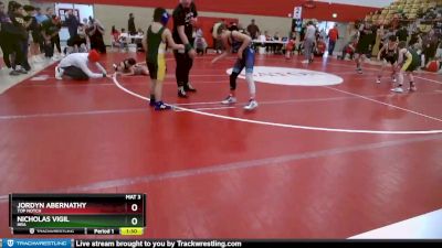 76-78 lbs Round 5 - Nicholas Vigil, HRA vs Jordyn Abernathy, Top Notch