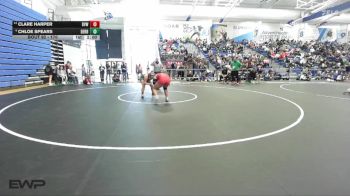 170 lbs Champ. Round 1 - Clare Harper, Blue Valley West vs Chloe Spears, Derby