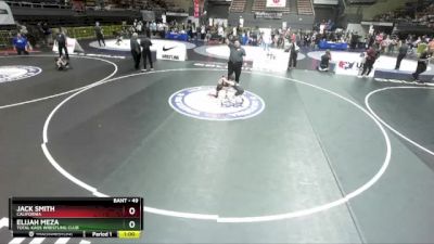 49 lbs Cons. Semi - Jack Smith, California vs Elijah Meza, Total Kaos Wrestling Club