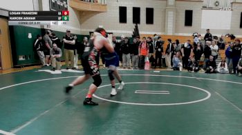 215 lbs Consi Of 8 #1 - Logan Franzoni, Oliver Ames vs Karcen Aguiar, Bristol-Plymouth