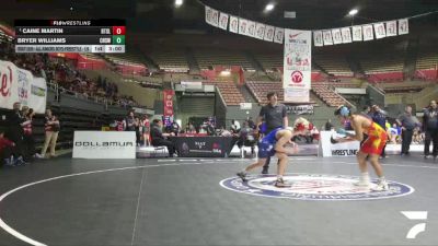 Champ. Round 2 - Caine Martin, Beat The Streets - Los Angeles vs Bryer Williams, Chico High School Wrestling