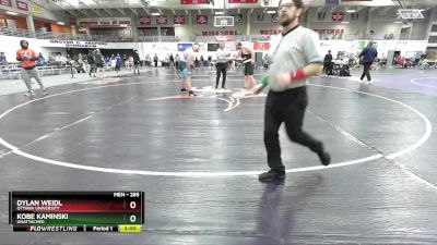 285 lbs Champ. Round 2 - Dylan Weidl, Ottawa University vs Kobe Kaminski, Unattached