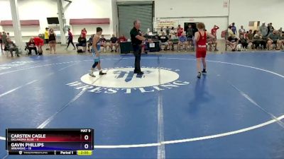 119 lbs Round 1 (8 Team) - Carsten Cagle, Oklahoma Blue vs Gavin Phillips, Arkansas