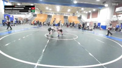 58-61 lbs Cons. Round 1 - Lorenzo Christensen, Reign WC vs Hudson Newman, Ridgecrest Wrestling Club