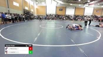 126 lbs Quarterfinal - Joe Mahoney, New Fairfield vs Dylan Kadish, Newton South