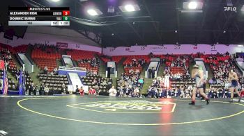 165 lbs Semifinals (8 Team) - Alexander Risk, Lakewood HS vs Dominic Burns, Yale HS