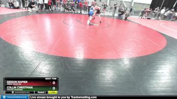 96 lbs Champ. Round 2 - Collin Christman, Coulee Crushers vs Gideon Rapier, Priest River WC