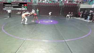 144 lbs Quarterfinal - Christian Anderson, Military Magnet vs Sean Brown, Timberland