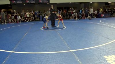 58 lbs Champ. Rd Of 16 - Gabriel Roark, Open Mats Wrestling Club vs Sam Levine, Steel Valley Renegades
