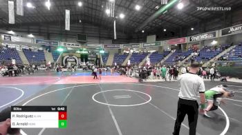 90 lbs 3rd Place - Pablito Rodriguez, Alamosa Wrestling vs Drake Arnold, Nebraska Elite WC