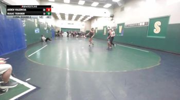 120 lbs Cons. Round 2 - Aiden Valencia, San Marcos vs Isaac Tessier, South Hills