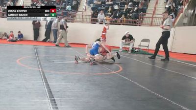 105_B lbs Consi Of 16 #1 - Lucas Stover, Southern York vs Landon Baker, Wattsburg