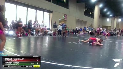 100 lbs Round 2 (4 Team) - Hayden Hauck, Lady Gator Dawgs vs Brielle Manhollan, TN AAU- Chaos