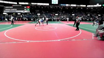 217 lbs Semifinal - Sergio Campos, Unattached vs John Nagy, Unattached