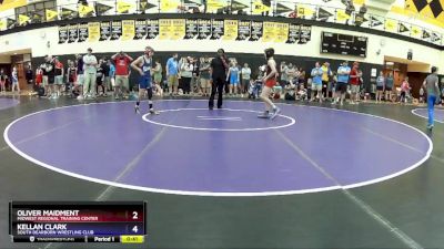 98 lbs Semifinal - Oliver Maidment, Midwest Regional Training Center vs Kellan Clark, South Dearborn Wrestling Club