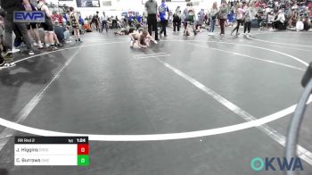 80 lbs Rr Rnd 2 - Jaxon Higgins, Choctaw Ironman Youth Wrestling vs Chase Burrows, Chickasha Wrestling