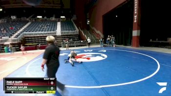 74 lbs 5th Place Match - Tucker Sayler, Thermopolis Wrestling Club vs Paele Rapp, Powell Wrestling Club