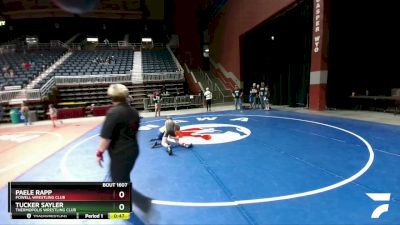 74 lbs 5th Place Match - Tucker Sayler, Thermopolis Wrestling Club vs Paele Rapp, Powell Wrestling Club