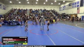 77 lbs Quarterfinal - Royce Amavizca, Hawkeye WC vs Hayden Nozie, Grindhouse Wrestling Club
