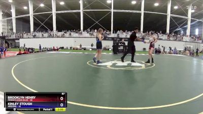 87 lbs Round 2 (8 Team) - Brooklyn Henry, Pennsylvania Blue vs Kinley Stough, Arizona