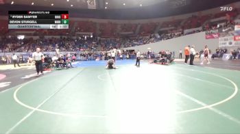 3A Boys 175 lbs Quarterfinal - Ryder Sawyer, Douglas Boys vs Devon Sturgell, Warrenton Boys