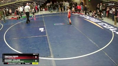 61 lbs Champ. Round 2 - Dominic Collins, Sanderson Wrestling Academy vs Tristan Freed, Team Prestige WC