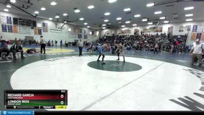 132 lbs Champ. Round 2 - London Rios, Bishop Amat vs Richard Garcia, San Gorgonio