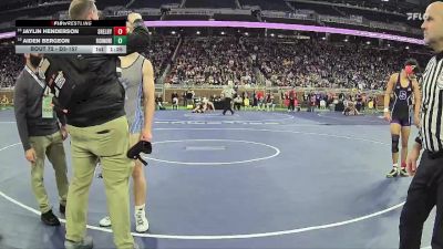 D3-157 lbs Champ. Round 1 - Jaylin Henderson, Shelby HS vs Aiden Bergeon, Richmond