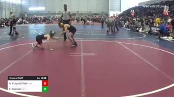 95 lbs Consi Of 8 #2 - Noah Krzysztofiak, Grindhouse Wrestling Club vs Erick Galindo, Relentless Wrestling Arizona